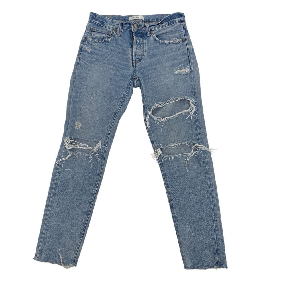 Moussy Japanese Vintage Howa Distressed Jeans Size 25 Button Fly